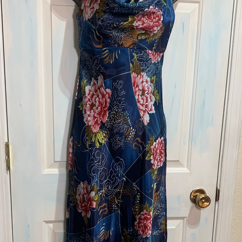 Floral Blue Dress